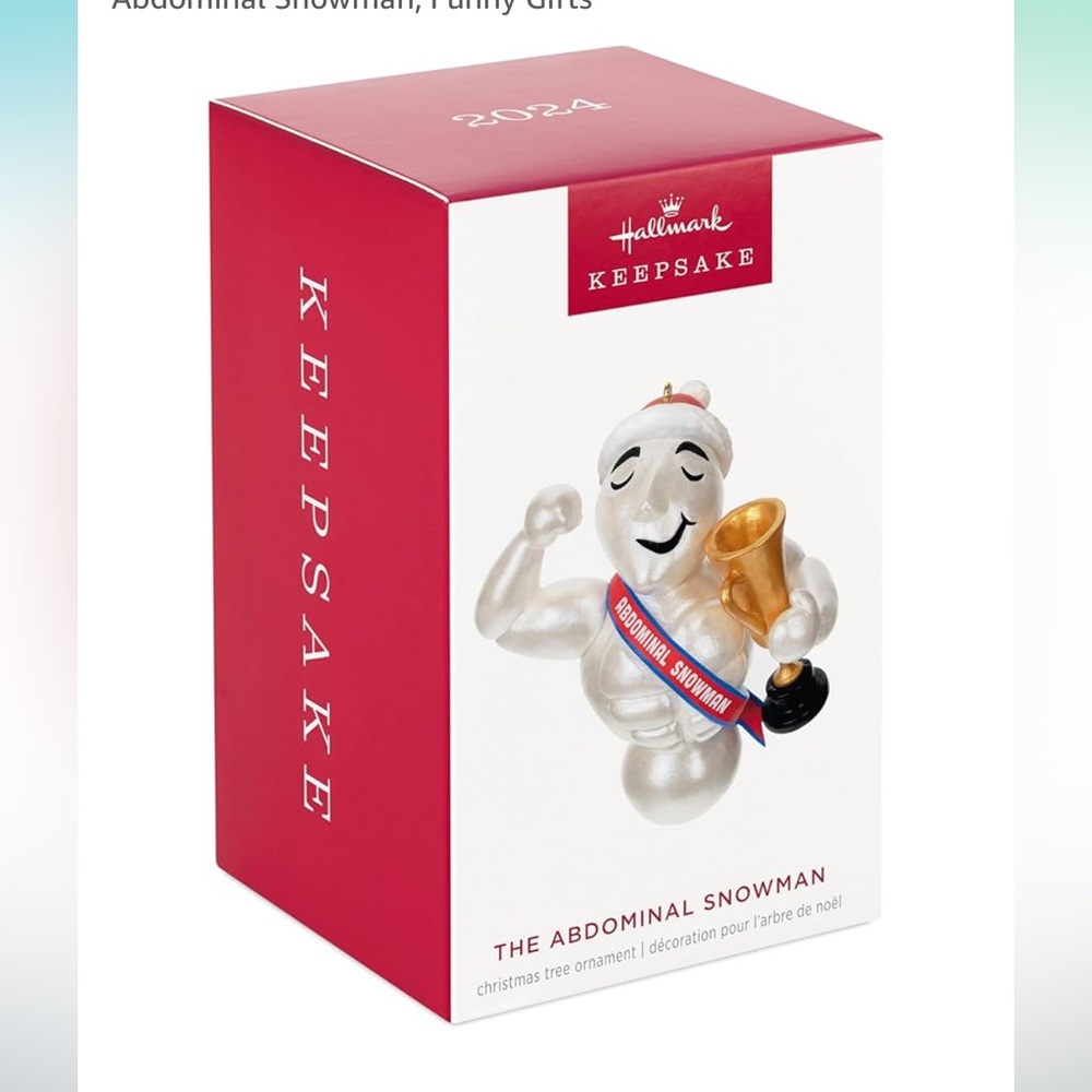 Hallmark Keepsake Christmas Ornament, The Abdominal Snowman, Funny Gifts